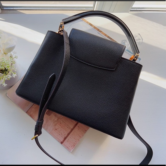 Louis Vuitton Black Capucines Pm Taurillon Bag - Picture 2 of 7
